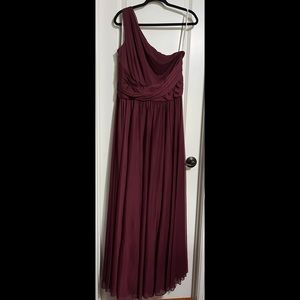 Wine colored bridesmaid dress (Worn Once)